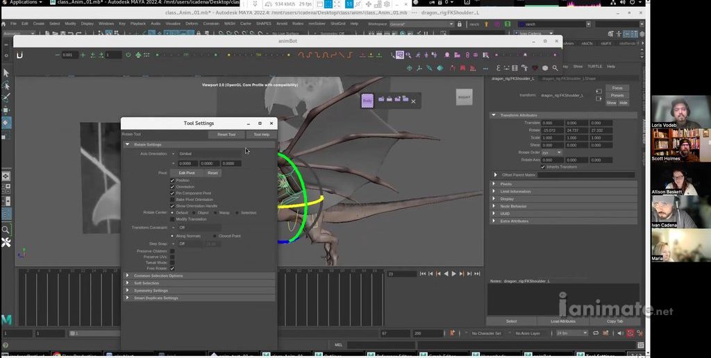 Isolating Axes with Gimbal Rotations